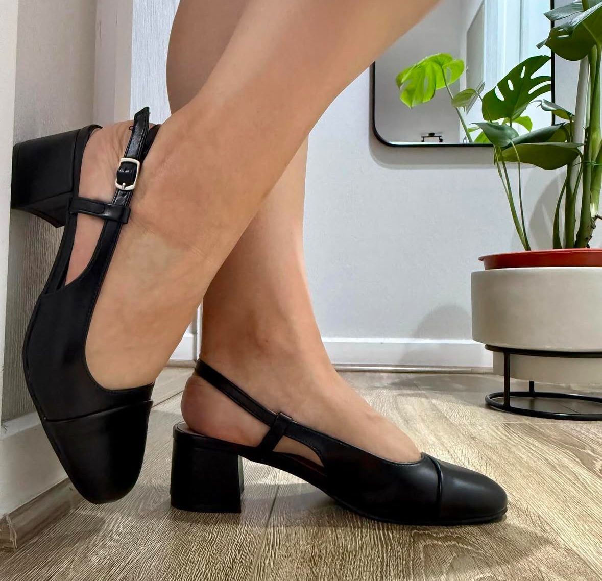 Ballerinas taco cuadrado